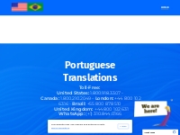 Portuguese Translations - 800 210 2049