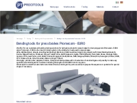 PRECITOOLS Bending tools for press brakes Promecam - EURO
