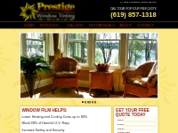 Window tinting for residential, commercial and auto windows | Prestige
