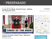 PrideParade.net | Creep Of The Week: Donald Trump... Making His Suprem