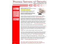 Process Servers of Ontario - Serving You Better