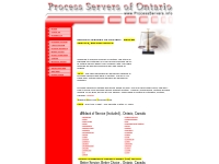 Ontario Process Servers - Canadian Process Servers - ProcessServers.in