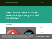Smart Contract Tokens Solana and Avalanche Surge, Closing in on BNB an