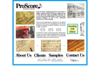 ProScore Music Engraving – Home