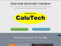 CaluTech UV Air Purifier - Ultraviolet Germicidal UV for HVAC