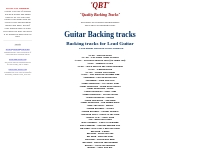 Guitar backing tracks mp3s and CD