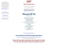 Wizard of Oz backing tracks - Wizard of Oz karaoke