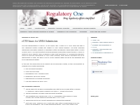 Regulatory One: eCTD Issues for ANDA Submissions