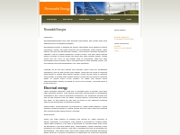 Renewable Energies: Renewable Energy sources
