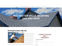 Roofing Rochester Hills  | Roof Repair | Roof Replacement