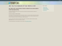 Create a Website | Tripod Web Hosting