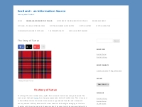 The Story of Tartan - Scotland - an Information Source