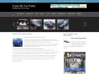 Cash For Cars, Scrap My Car, Cash for your scrap car, Used Car Parts