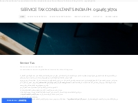 SERVICE TAX CONSULTANTS INDIA PH. 09246536701 - Home