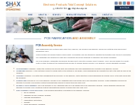PCB Fabrication Services - PCB Assembly Service - Shax-Eng
