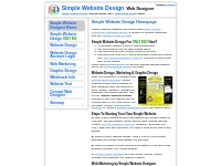 Simple Website Design ONLY $56 - Simple Website Designer