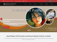 oil portraits delhi , pencil sketch artists , photo painter in delhi ,