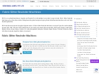 Fabric Slitter Rewinder Machines, Slitting Rewinding Machine