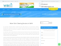Best Water Tank Cleaning Delhi | Water Tank Cleaning Services In Delhi