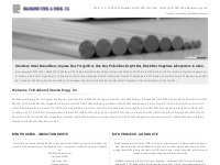 Stainless Steel Round Bars, SS Round Bars, Steel Rods, Flat Bars Stock