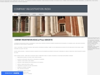 COMPANY REGISTRATION INDIA - Chartered Accountant, Auditor, Business C