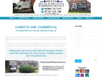 Steves Removals Worcester. Domestic and Commercial Removals and Rubbis