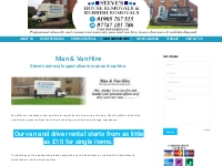 Man and Van Hire - Steves Removals Worcester. Domestic and Commercial 