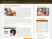 Top 10 Best Sugar Baby Websites Free on The Web of 2020-Honest and Unb