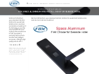 FOX Space Aluminium rfid hotel locks for Seaside hotel   FOX TECH