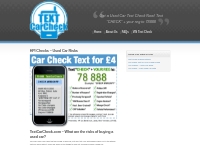 HPI Checks   Used Car Risks - TextCarCheck.com