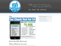 TextCarCheck.com FAQ | My Text Check, HPI Style Used Car Text Checks