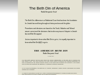 The Beth Din of America