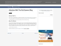 Advertise With The DryCleaners Blog - The Dry Cleaners Blog