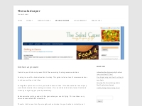 Kitchen at present | The salad caper