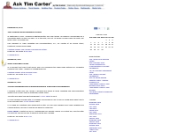 Ask Tim Carter