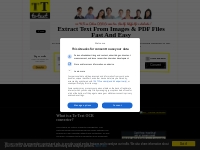 100% Free Online OCR Converter > Extract Text From Images & PDF Files