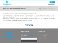 Orion machinery Co. Ltd Official UK agents - Transcool UK