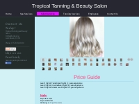 Tropical Tanning and Beauty Salon - Salon Services