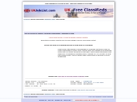 Free Classifieds at UKAdsList.com - View Item Content by ID 9271665
