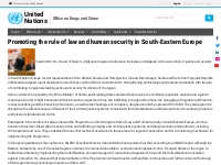 Promoting the rule of law and human security in South-Eastern Europe