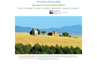 Val d'Orcia tourist and visitor information Valdorcia Tuscany Italy