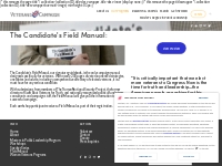 The Candidate’s Field Manual   Veterans Campaign