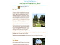 Tuscany villa gardens :: Cecil Pinsent, Villa I Tatti, Villa Le Balze,