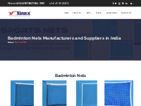 Badminton Nets Manufacturers and Suppliers in India