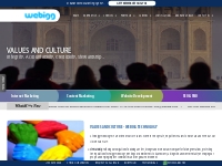 Values And Culture At Webigg | Internet Marketing Company | Webigg Tec