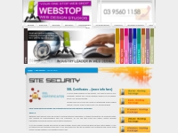 SSL Security Certificates | WEBSTOP Website Design Melbourne | 03 9870
