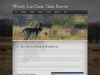 Wendy Lou Classic Game Reserve - Tex-African Hunting Experience southw