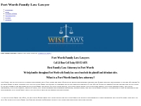 Fort Worth Family Law Lawyers - Family Law Attorney in Fort Worth