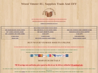 Wood Veneer 4U Wood veneer sheets online
