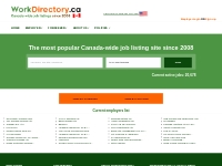 Free job postings in Canada | WorkDirectory.ca